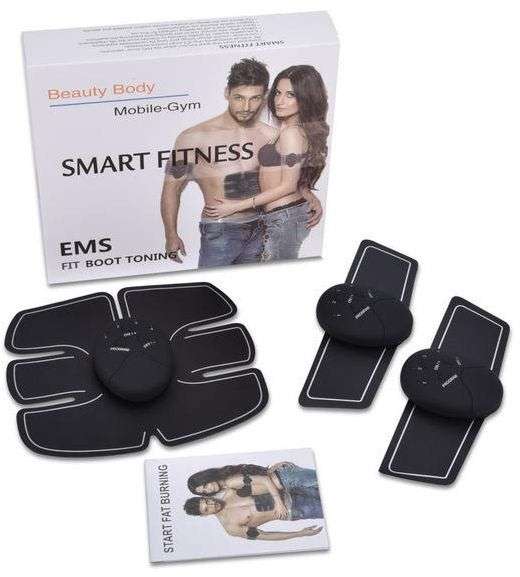 Home Gym - Wireless Electronic EMS 6 Pack Abs Muscle Simulator Kit with 5 modes