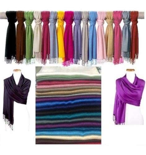 180cm Long & 70cm Wide Quality Soft Pashmina Scarfs in Plain Colours