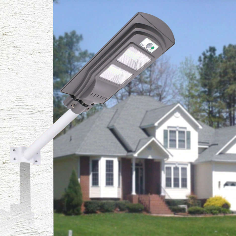 60 Watt LED SOLAR Street Light, PIR, Motion Sensor, Waterproof with 3 Lighting Modes