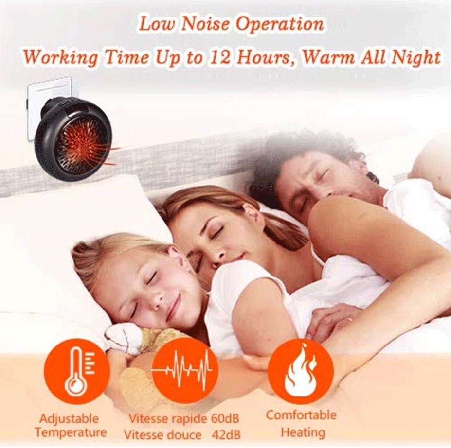 Mini Electric Wonder Heater Pro  900W, Adjustable Temperature, Digital LED Display, Rotates 180°