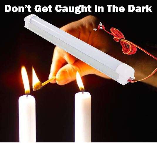 12V DC High Power Frosted LED Tube Light with Alligator Clamps