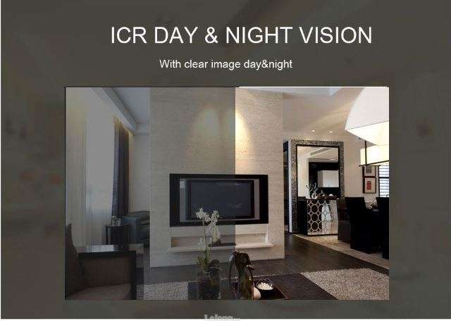 Double Antenna Wireless CCTV Surveillance Security Camera with Pan/Tilt/Zoom Night Vision