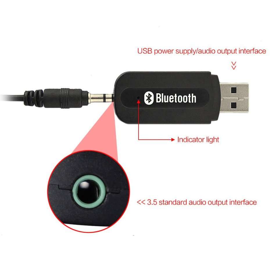Wireless Bluetooth USB Music Receiver, Data Transfer & Hands-free Calls