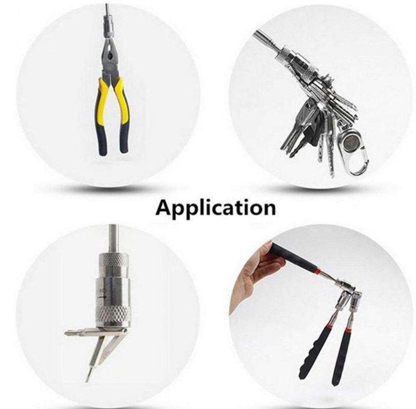 LED Extendable Magnetic Pick-up Tool with Flash Light
