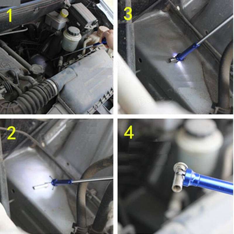 LED Extendable Magnetic Pick-up Tool with Flash Light