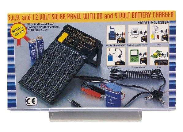 4 IN 1 Super Charge Solar Panel - Adjustable to 3, 6, 9 and 12 volt