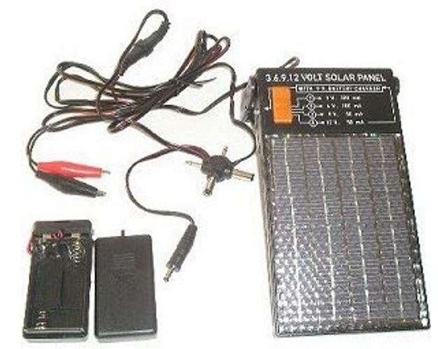 4 IN 1 Super Charge Solar Panel - Adjustable to 3, 6, 9 and 12 volt