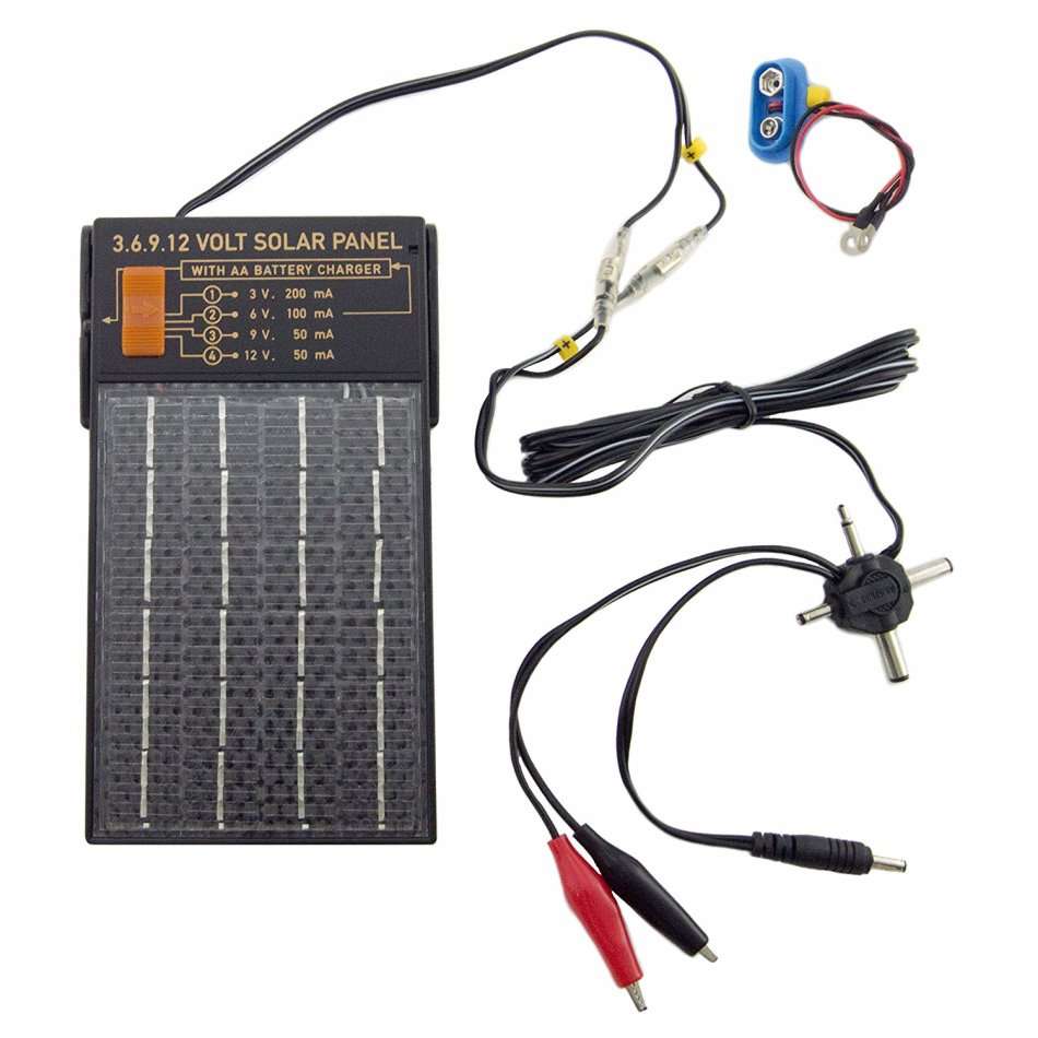4 IN 1 Super Charge Solar Panel - Adjustable to 3, 6, 9 and 12 volt
