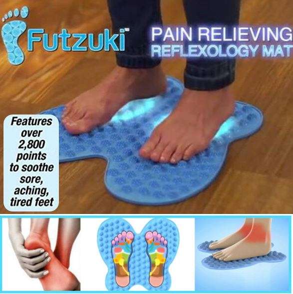 Futzuki Reflexology Massage Mat the Worlds Best Pain Relieving Foot Care Breakthrough