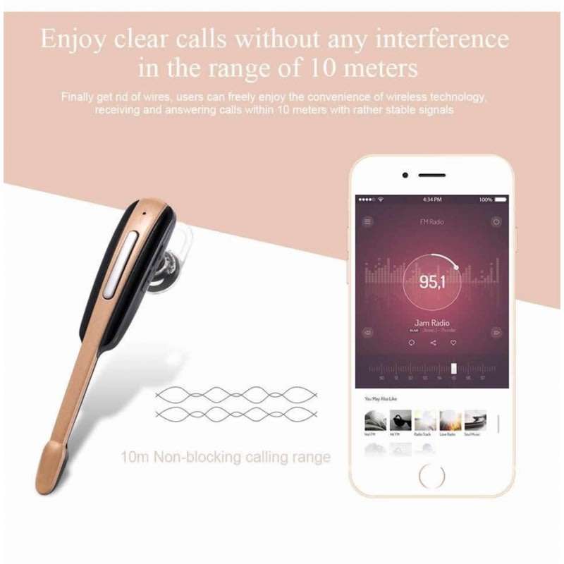 Bluetooth Wireless Stereo Headset with Mic, Hands-free Calls
