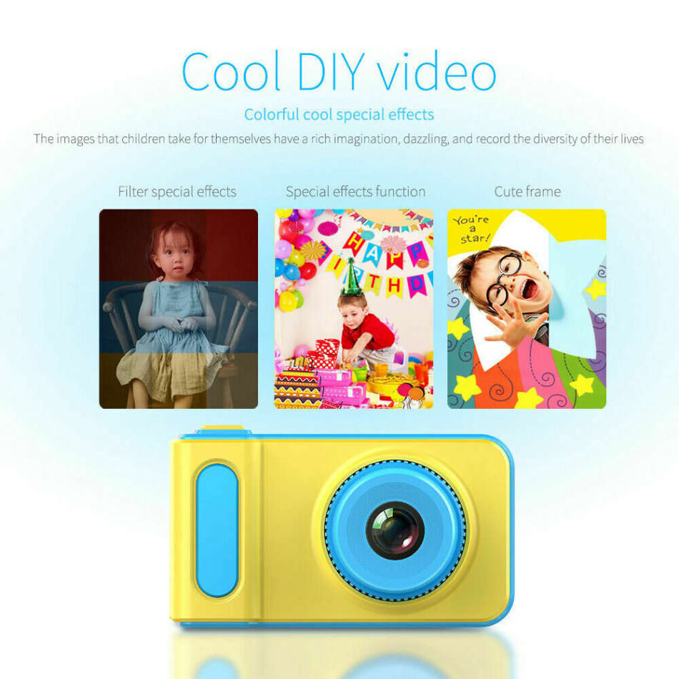 2" Kids Digital Camera  Take photos, Record Videos, Build in Microphone, Rechargeable etc