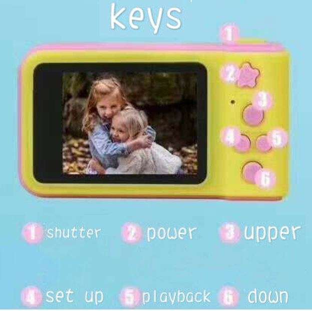 2" Kids Digital Camera  Take photos, Record Videos, Build in Microphone, Rechargeable etc
