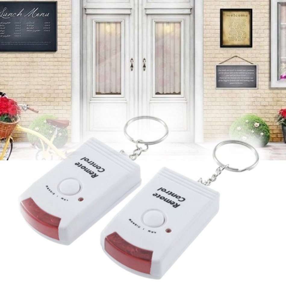 Wireless PIR Motion Sensor Alarm with 2 Remotes & Mount Bracket