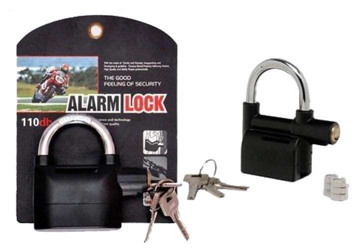 Alarm Lock - Built-in movement triggered alarm with a loud sound when the lock is hit or shaken