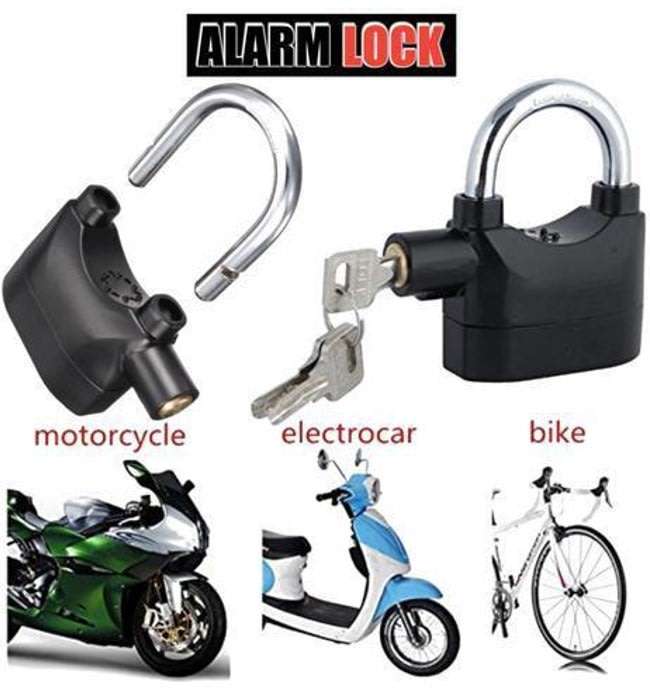 Alarm Lock - Built-in movement triggered alarm with a loud sound when the lock is hit or shaken