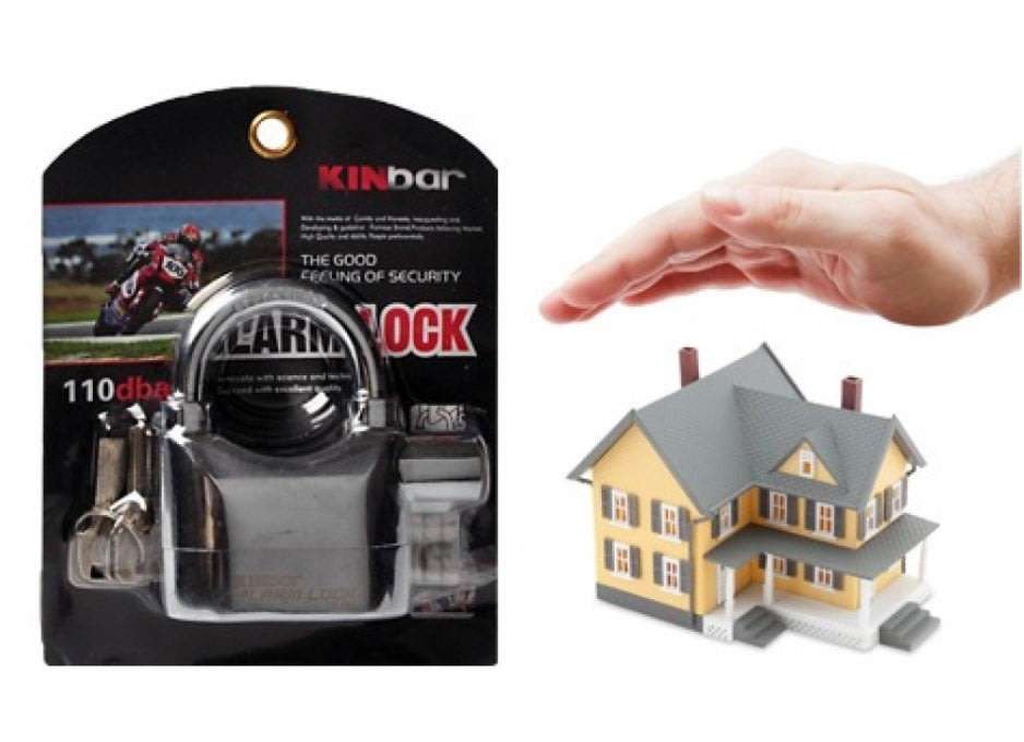 Alarm Lock - Built-in movement triggered alarm with a loud sound when the lock is hit or shaken