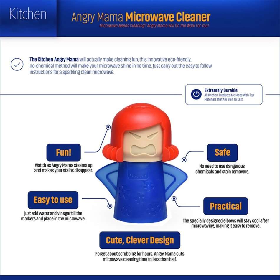 Angry Mama Microwave Cleaner