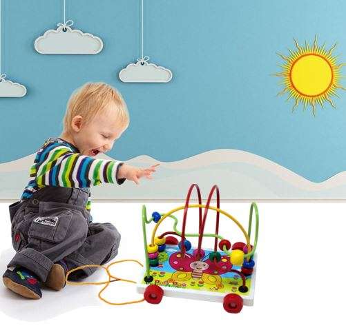 Circle & Counting the Beads Educational Trailer, Improve Hand & Eye Coordination