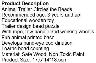 Circle & Counting the Beads Educational Trailer, Improve Hand & Eye Coordination