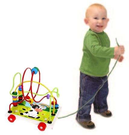 Circle & Counting the Beads Educational Trailer, Improve Hand & Eye Coordination