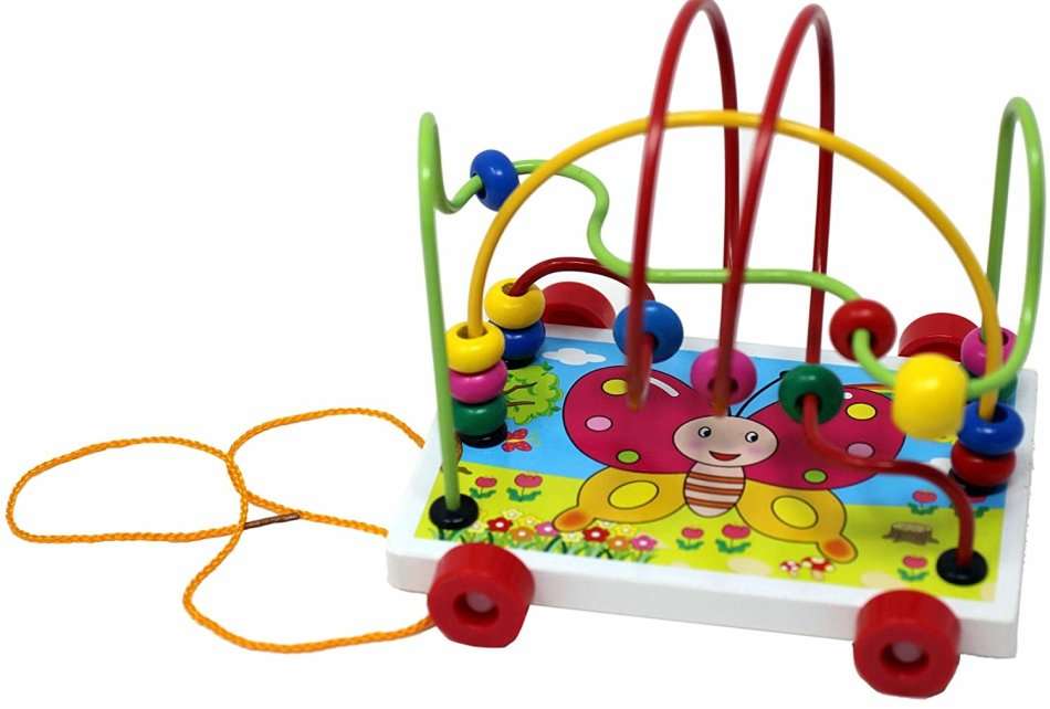 Circle & Counting the Beads Educational Trailer, Improve Hand & Eye Coordination