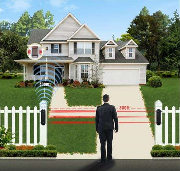 Infrared Alarm Intrusion Detector Twin Beam Sensor 150M Outdoor Perimeter Barrier