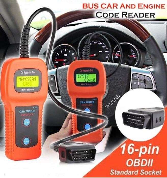 Diagnostic Engine Scanner & Code Reader, works with 1996 and newer cars & trucks