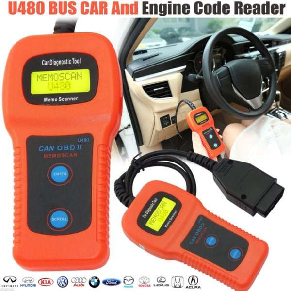 Diagnostic Engine Scanner & Code Reader, works with 1996 and newer cars & trucks