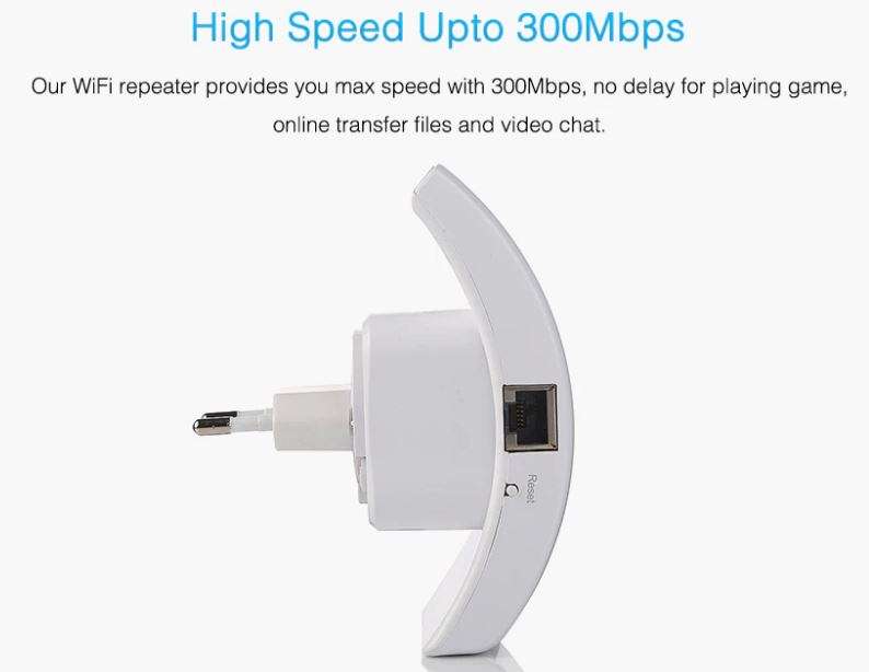 Wireless WIFI Repeater 300Mbps Signal Booster & Extender 802.11n/b/g