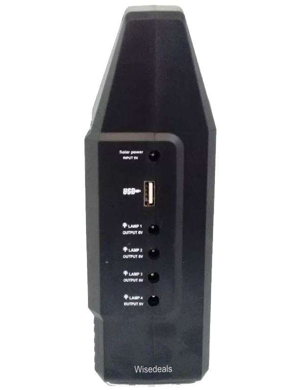 SOLAR FM Radio Light System - Control Radio Unit, 3 LED Lights, Solar Panel, Remote & 10 in 1 Cable