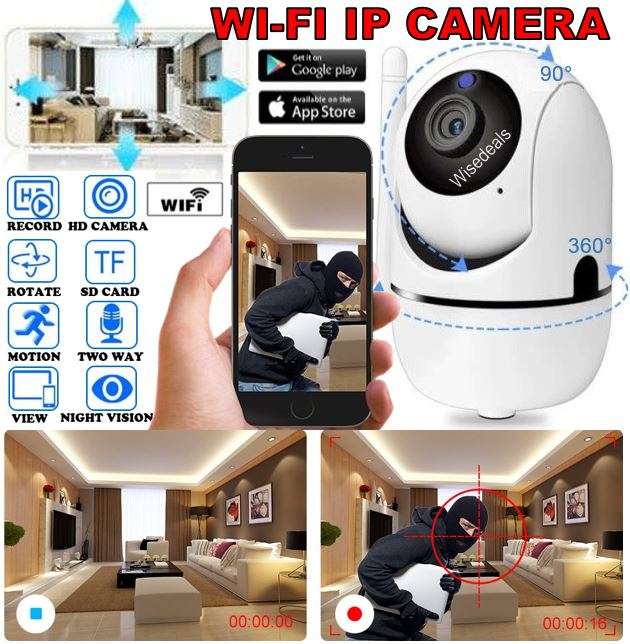 1080P WI-FI Night Vision IP Camera, Motion Detection, Two-way Communication and more