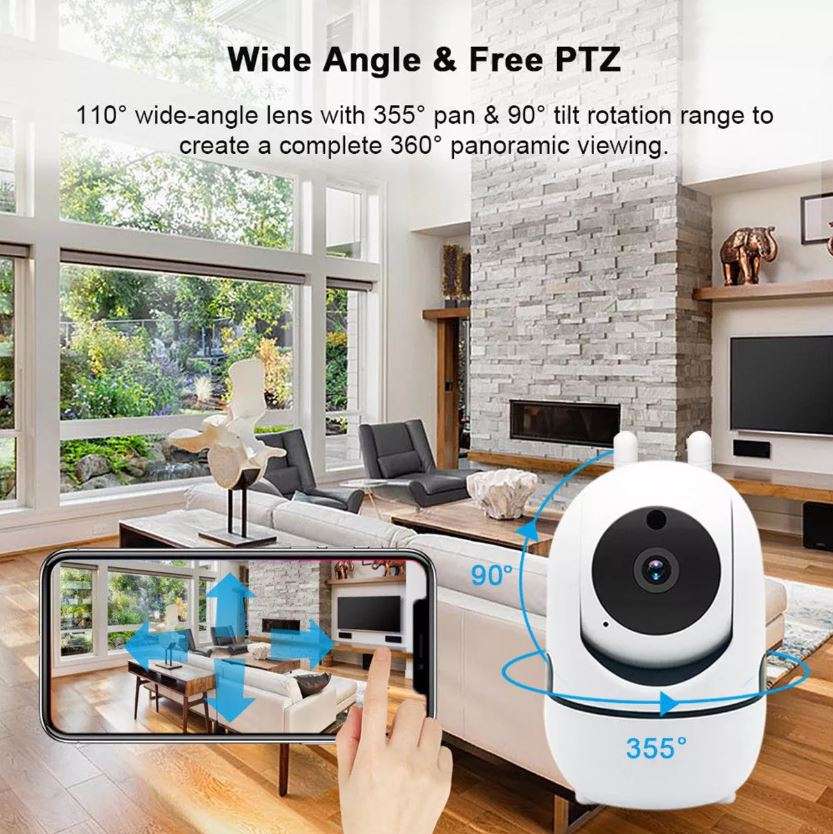 1080P WI-FI Night Vision IP Camera, Motion Detection, Two-way Communication and more