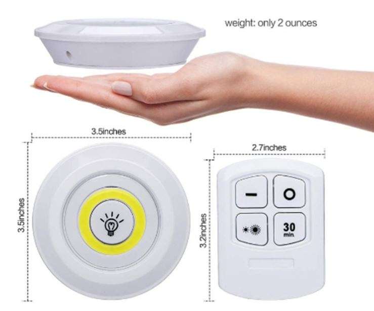 Remote Control Multi-function Ultra Bright LED COB Light with Adjustable Light Control