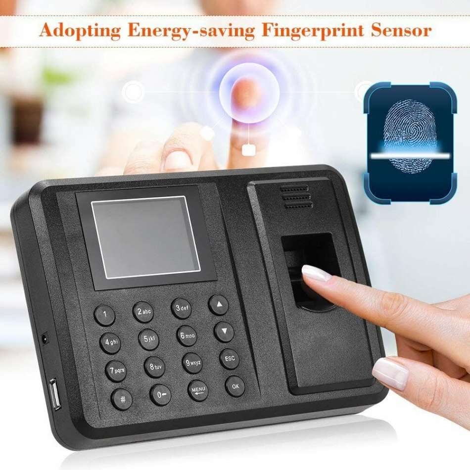 Biometric Fingerprint Time Attendance Clock System - Support Fingerprint or Password