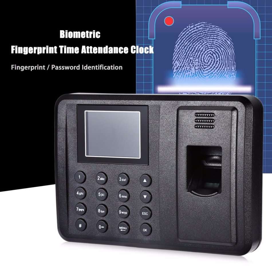 Biometric Fingerprint Time Attendance Clock System - Support Fingerprint or Password
