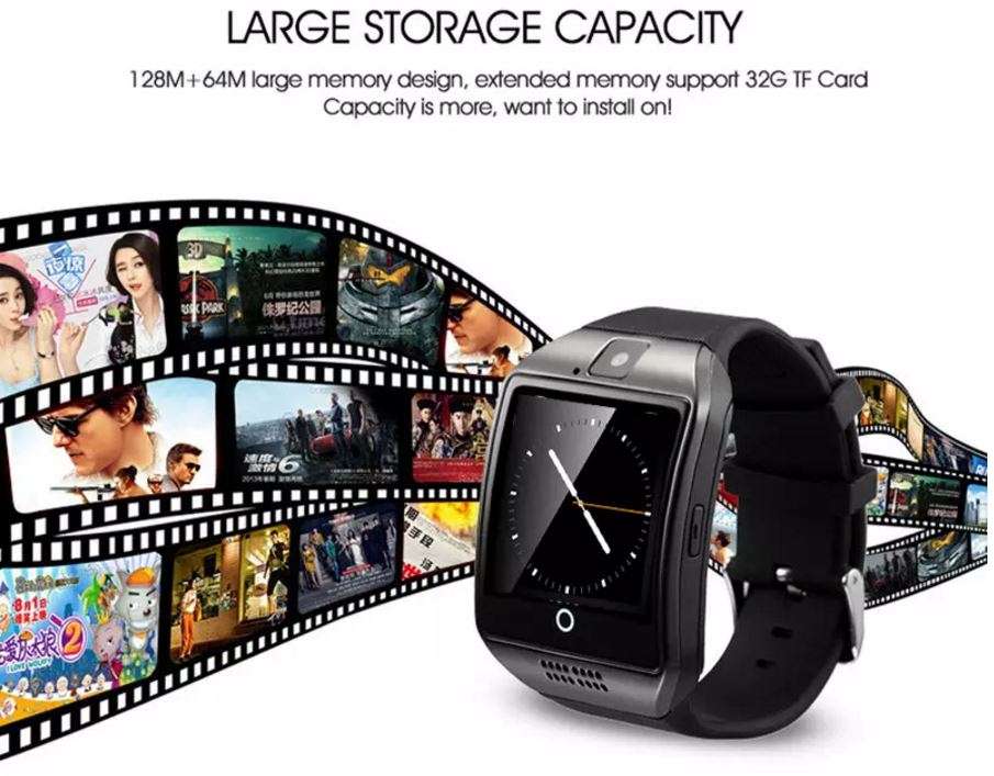 Bluetooth Smart Watch Phone  Support Sim & SD Card, Pedometer etc.