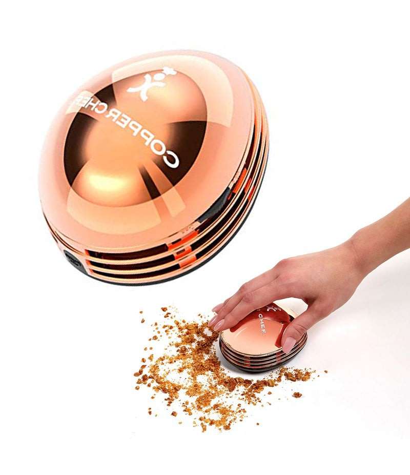 Copper Chef Crumby Handheld Vacuum  Cleans up Messes Quick and Easy