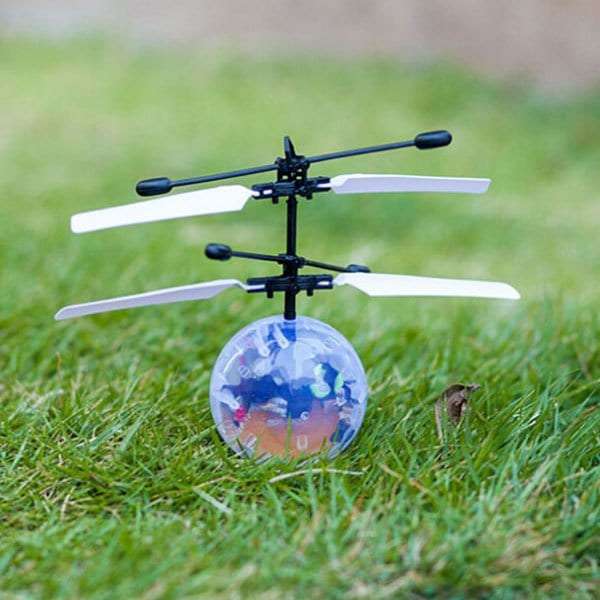 LED Disco Ball Smart Sensor Flying Helicopter - Ascend, Descend & Altitude Sensing