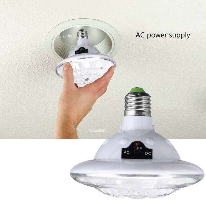 AC/DC Emergency Light & Remote - Turns on Automatically With Power Failure