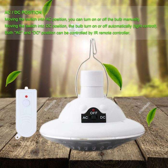 AC/DC Emergency Light & Remote - Turns on Automatically With Power Failure