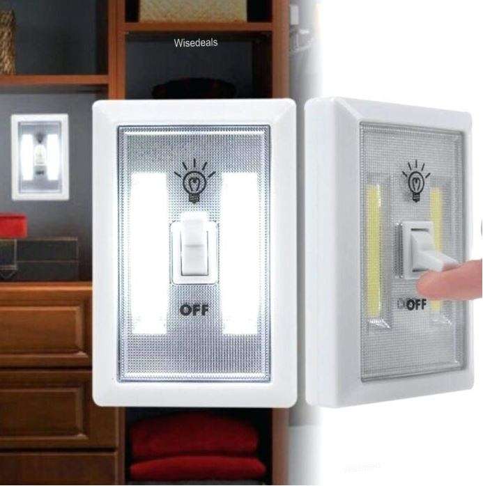 COB LED Magnetic Wall Switch Night Light - Compact, Convenient, Practical and Battery-powered