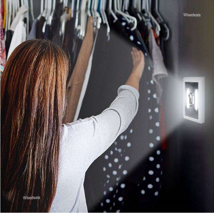 COB LED Magnetic Wall Switch Night Light - Compact, Convenient, Practical and Battery-powered