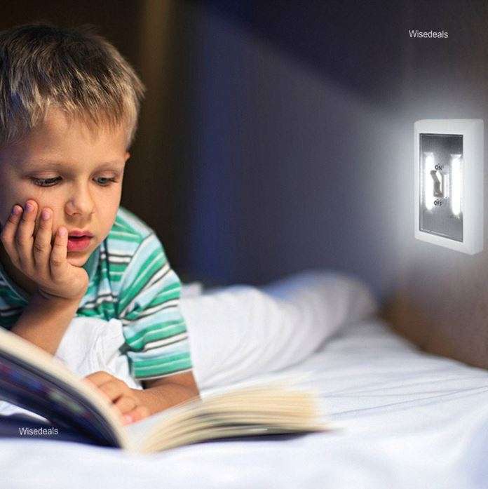 COB LED Magnetic Wall Switch Night Light - Compact, Convenient, Practical and Battery-powered