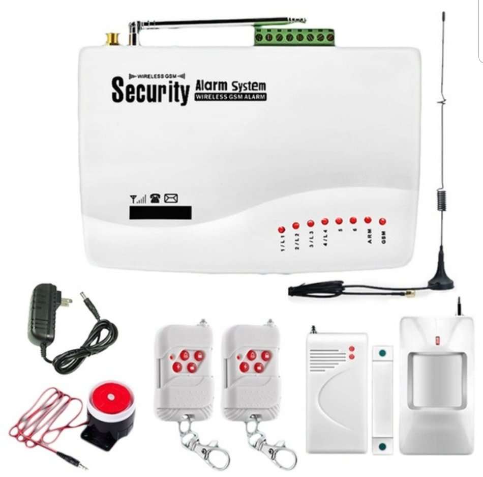 Wireless Alarm System - Alarm sounds when motion is detected and an SMS is send to the owner