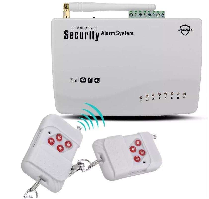 Wireless Alarm System - Alarm sounds when motion is detected and an SMS is send to the owner