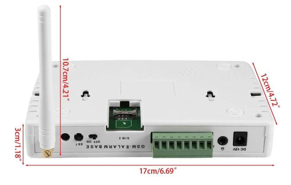 Wireless Alarm System - Alarm sounds when motion is detected and an SMS is send to the owner