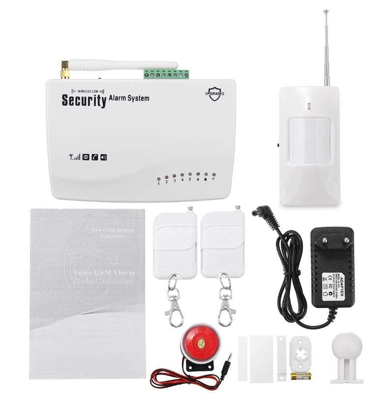 Wireless Alarm System - Alarm sounds when motion is detected and an SMS is send to the owner