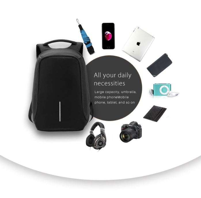 Anti-Theft Sling Backpack with USB Interface