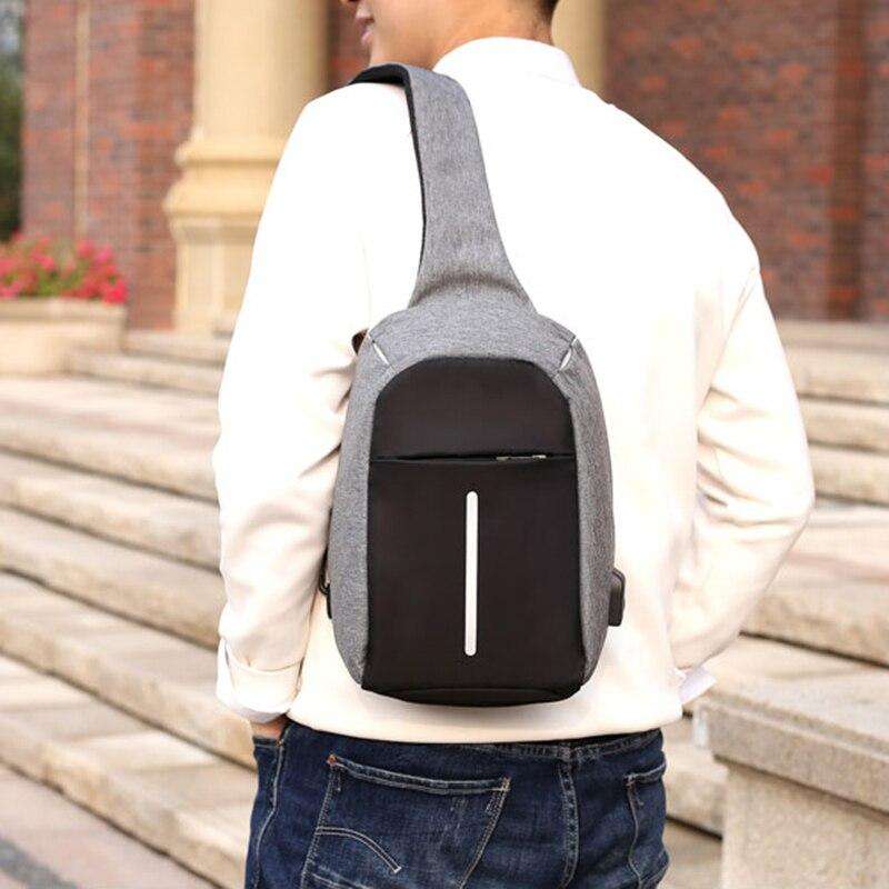 Anti-Theft Sling Backpack with USB Interface