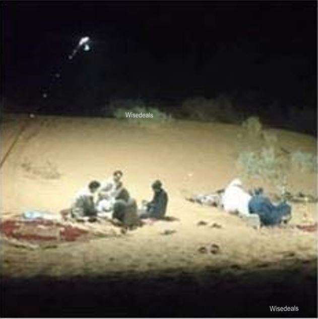 500 Watt, 5m, 12V Telescopic Fishing Rod LED Light with Remote & Accessories